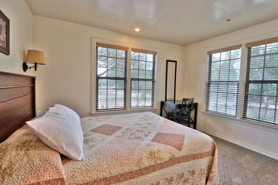 Bedroom 1 with a queen bed