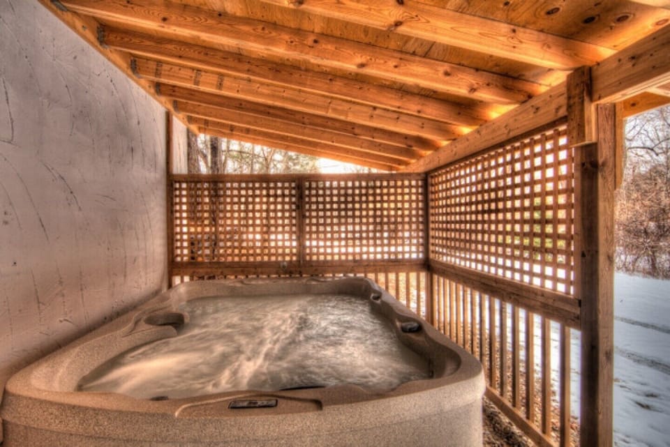 Outdoor hot tub