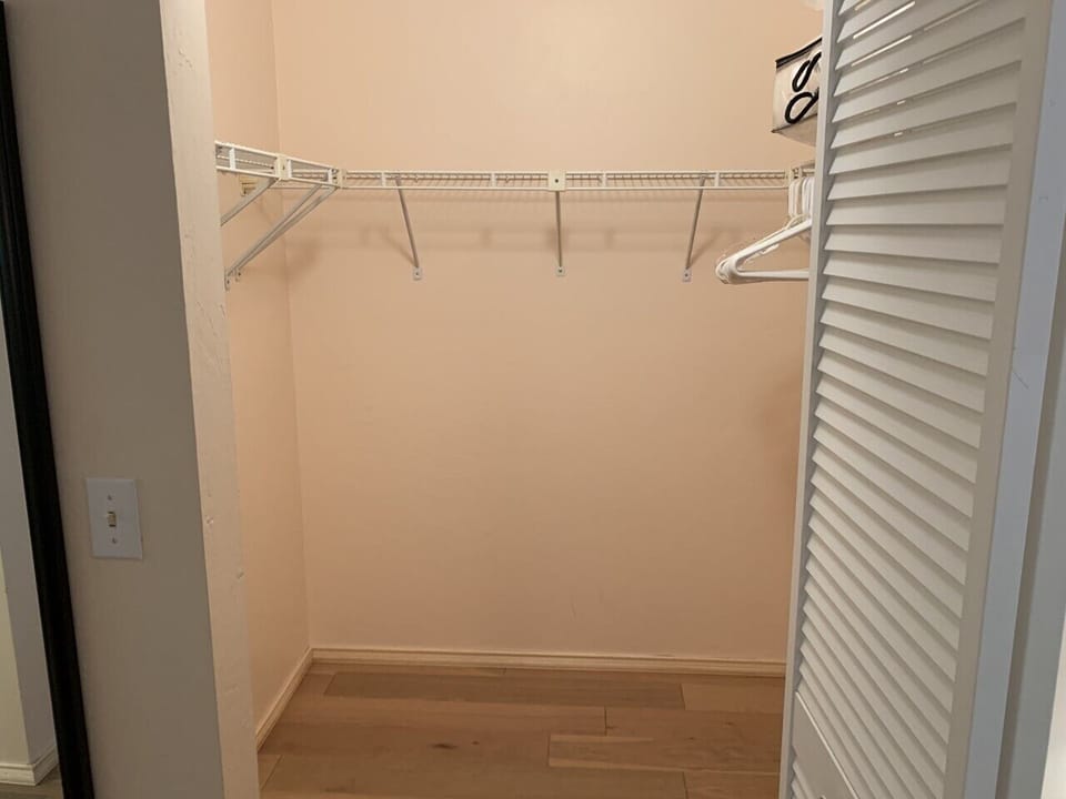 Second bedroom has its own walk-in closet.