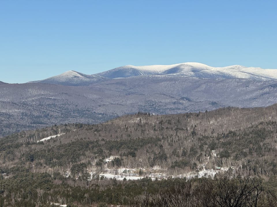 Seasonal scenic view from the deck