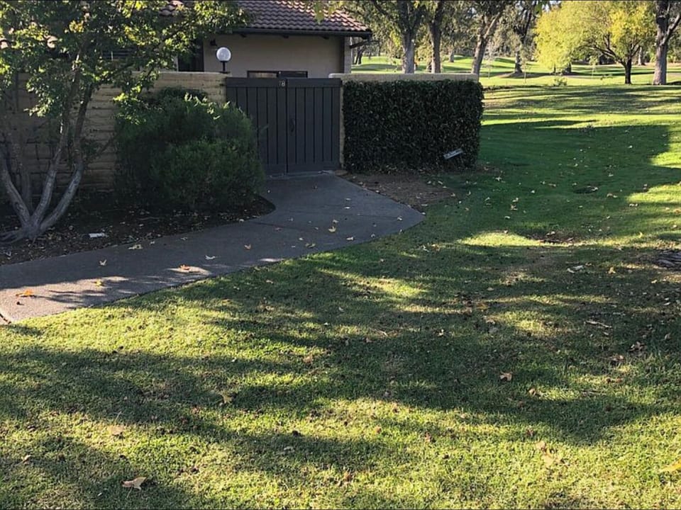View of front path and patio