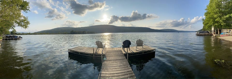 View overlooking the dock 