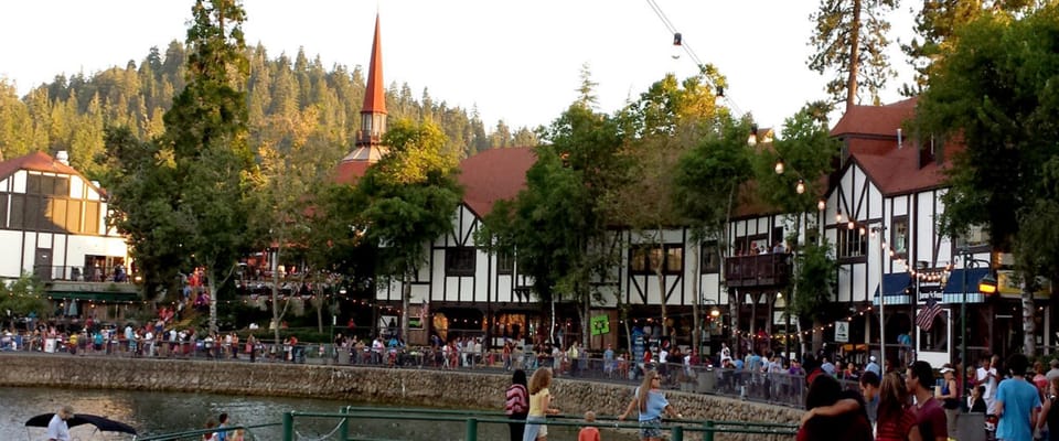 Village shops and restaurants 