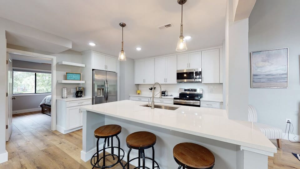 Kitchen with Countertop Seating