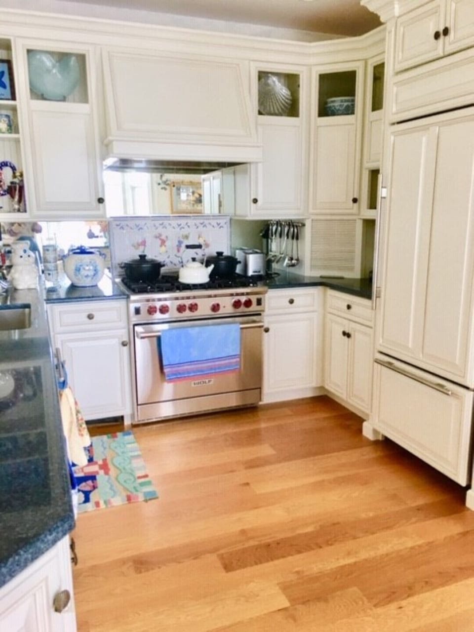 brand new kitchen with wolf stove
