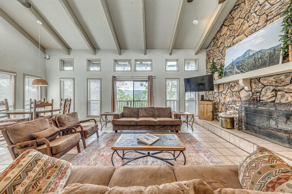 Ruidoso Vacation Rental | 5BR | 4.5BA | Stairs Required | 3,100 Sq Ft