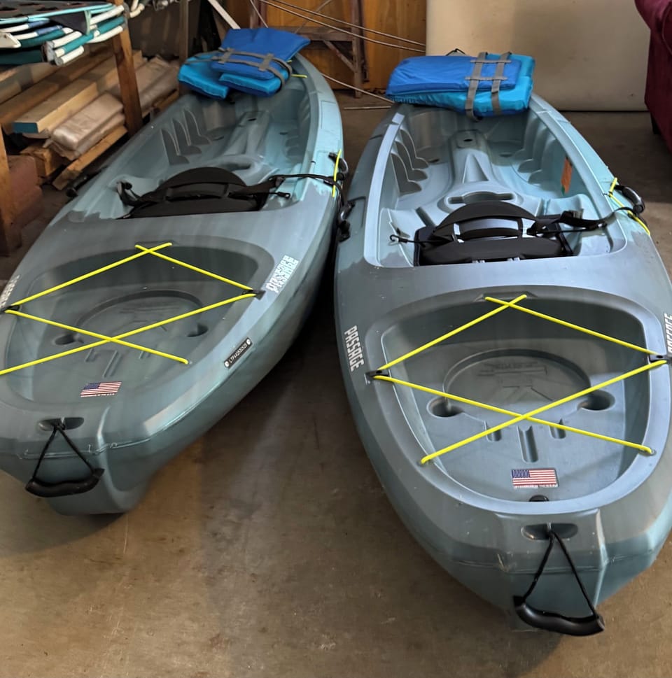 Kayaks available for use