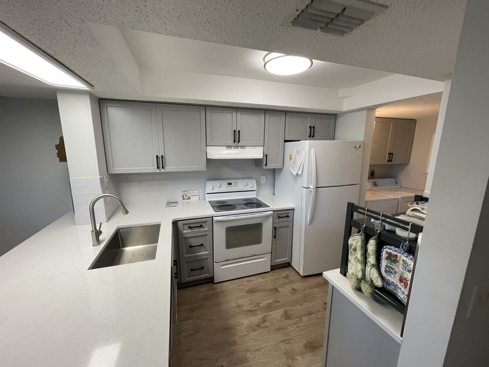 Fully stocked kitchen