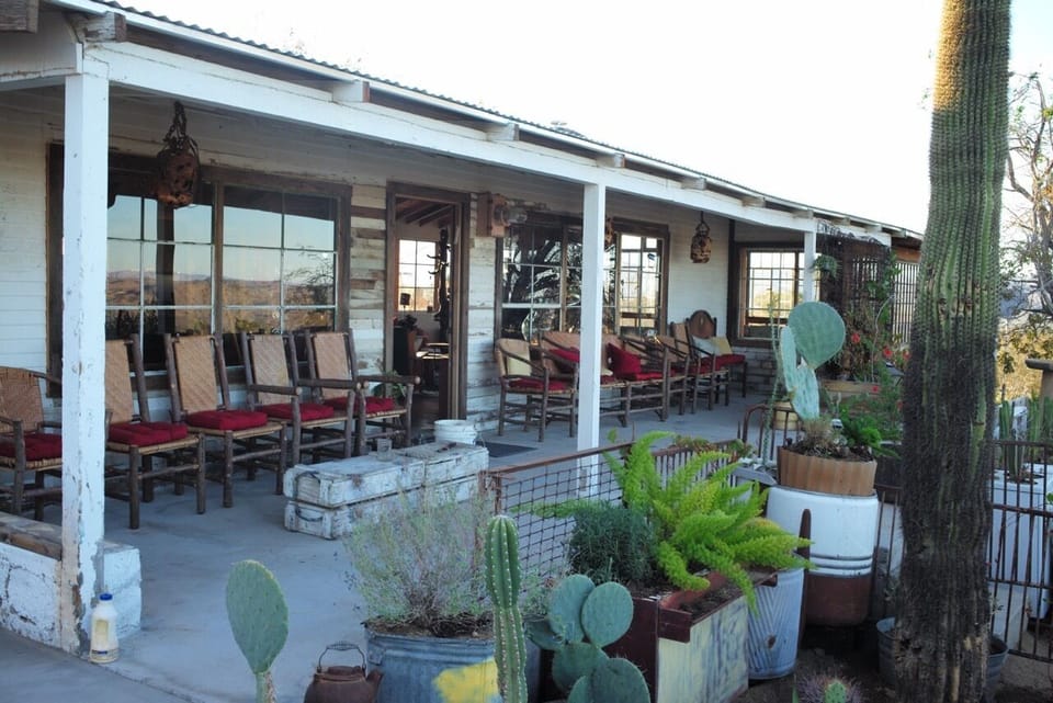Lodge front porch