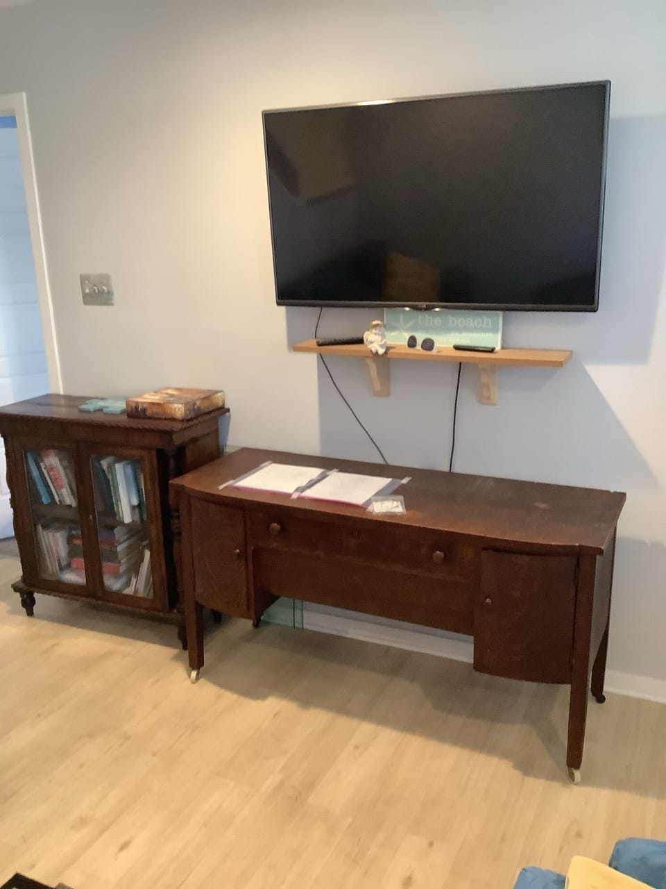 Family room on the first floor. 