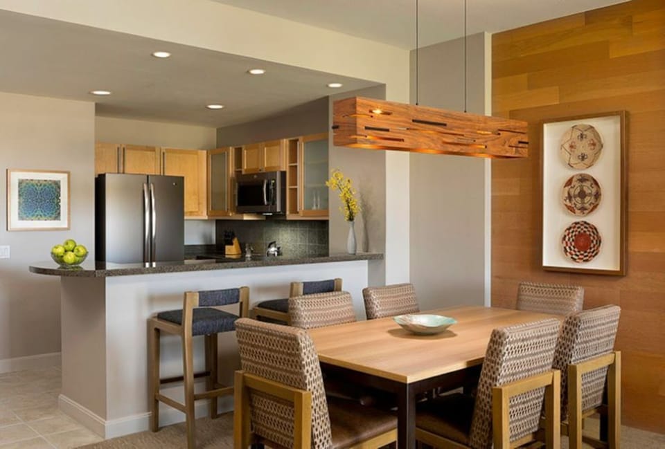 premium villa kitchen with dishwasher available.