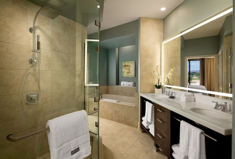 Bathroom in Premium villa. Also accessible from bedroom.