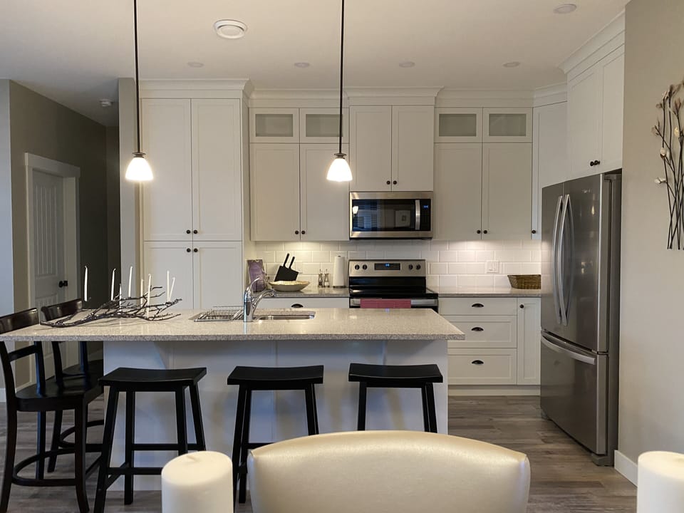 Kitchen with eating area 