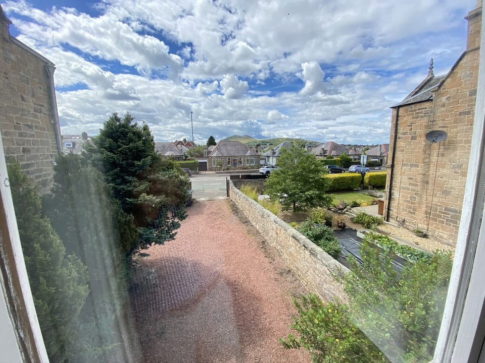 View to Arthur's Seat from front bedroom window (twin)