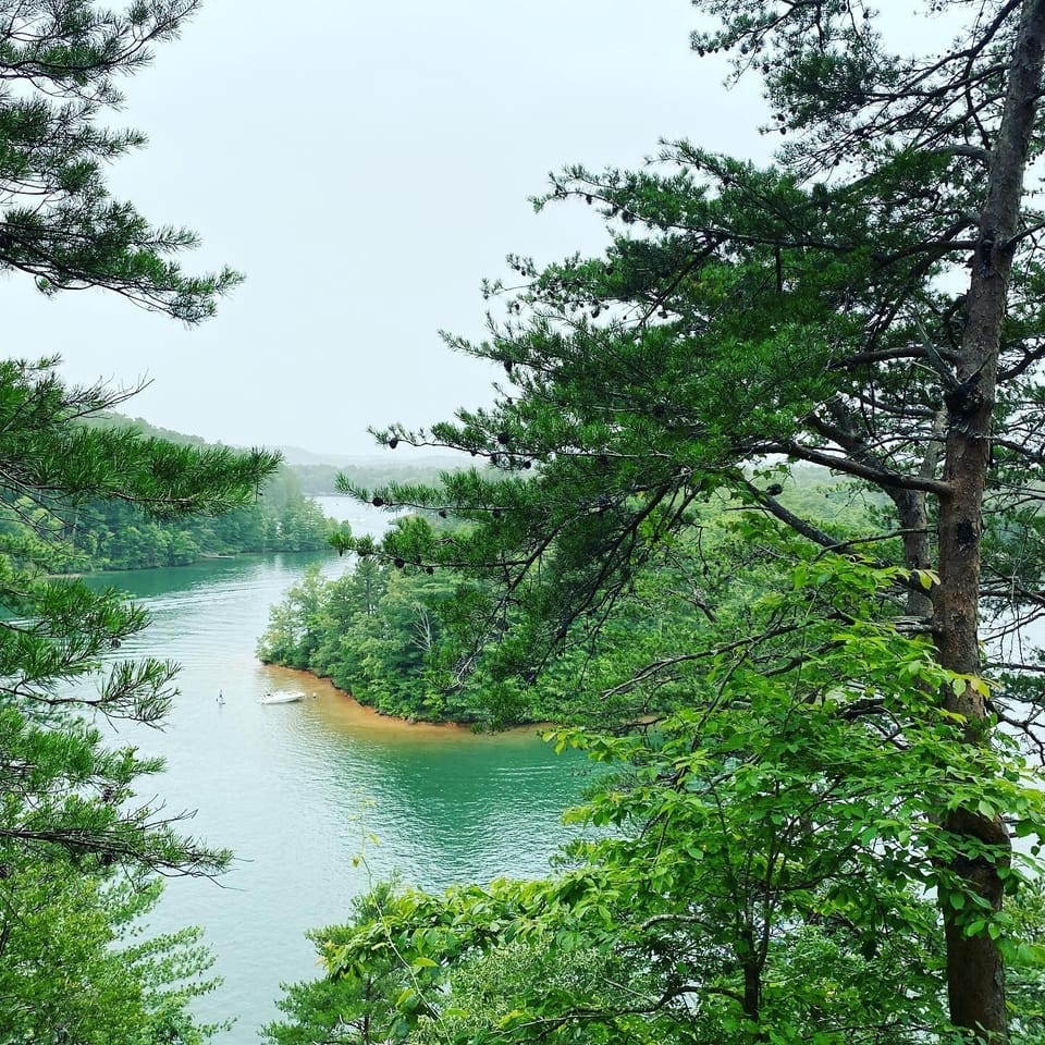 Emerald water of Lake Keowee