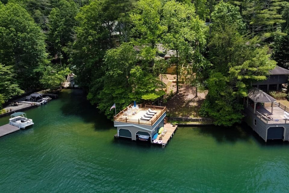 Aerial View of the boathouse