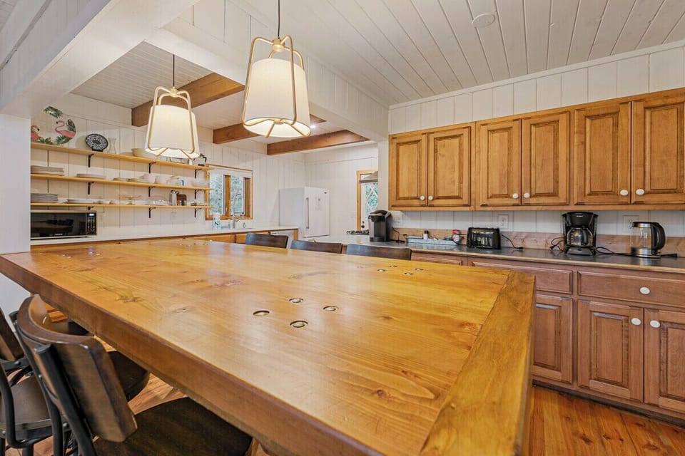 Large kitchen dining table