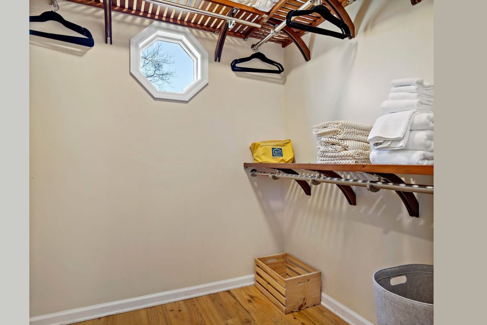 Walk-in closet.