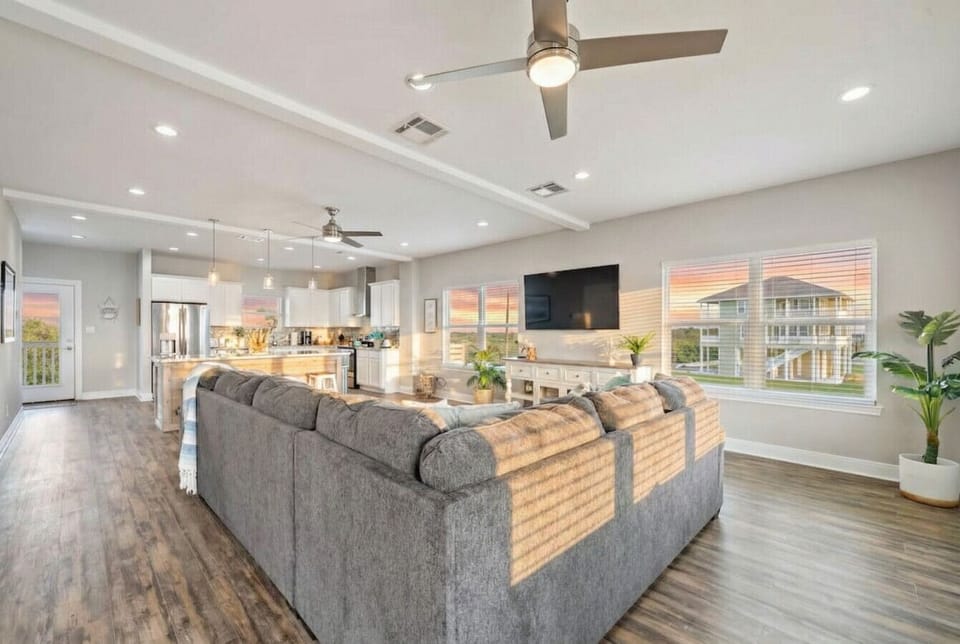 Curl up with a good book in the inviting living room