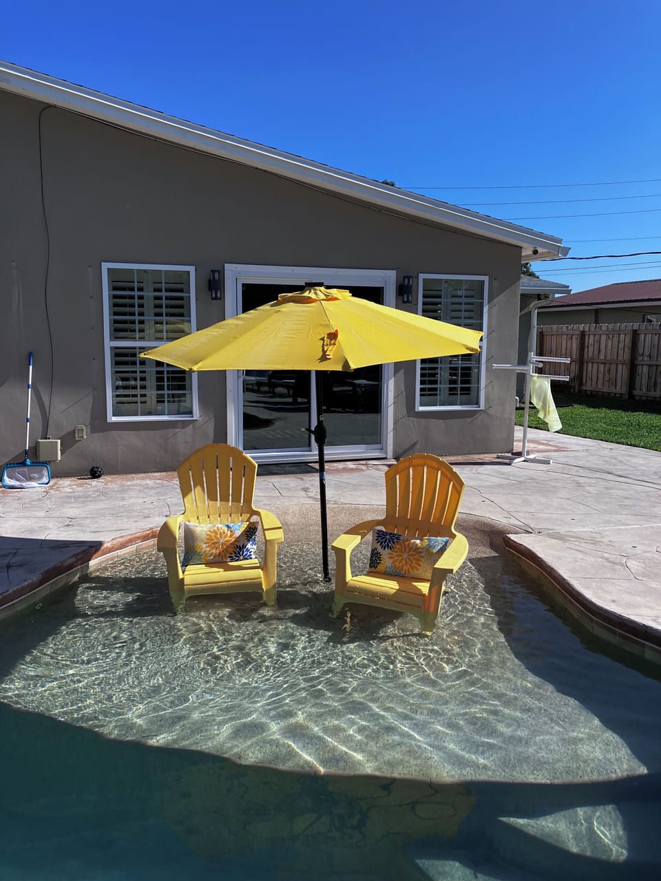 the pool