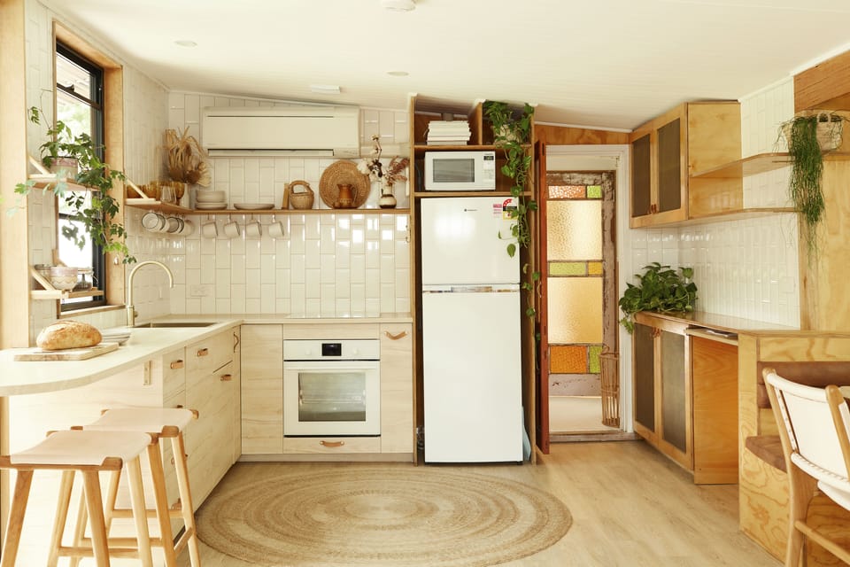 The kitchen, in the Main Cabin, stocked with all you'll need to cook up a storm