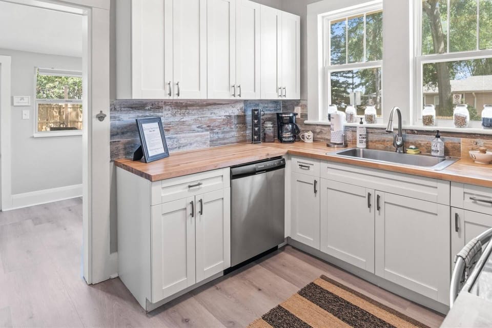 Fully equipped kitchen for all of your meal prep needs