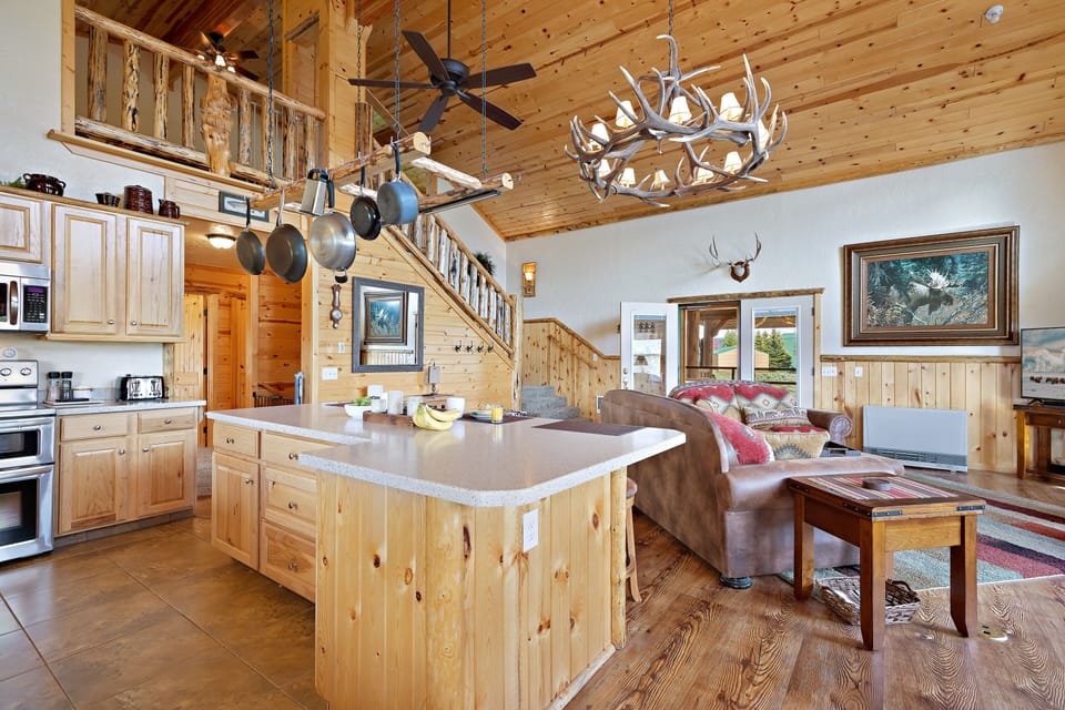 Henrys Hawk ~ stairs takes you to 3rd bedroom and loft (loft considered 4th bedroom)