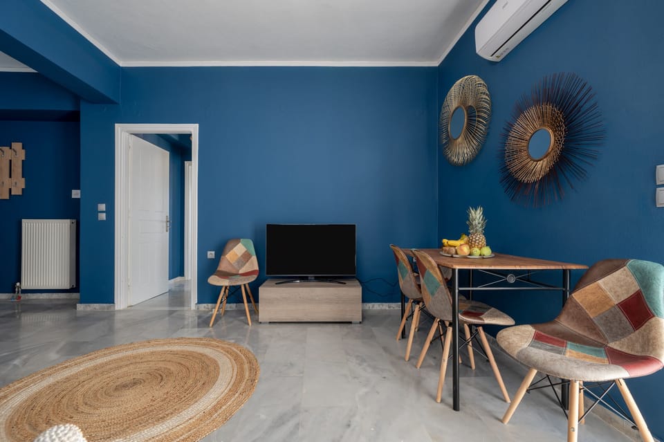 Spyros apartment 3, Platanes Rethymno Crete, living room