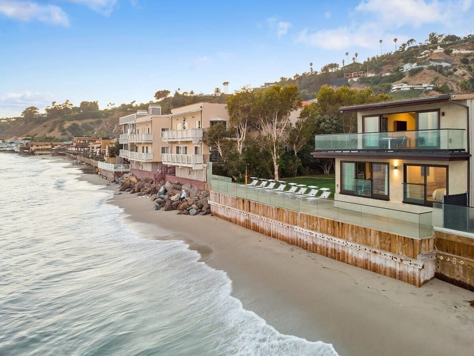 Dip in the ocean just a few steps down from suite