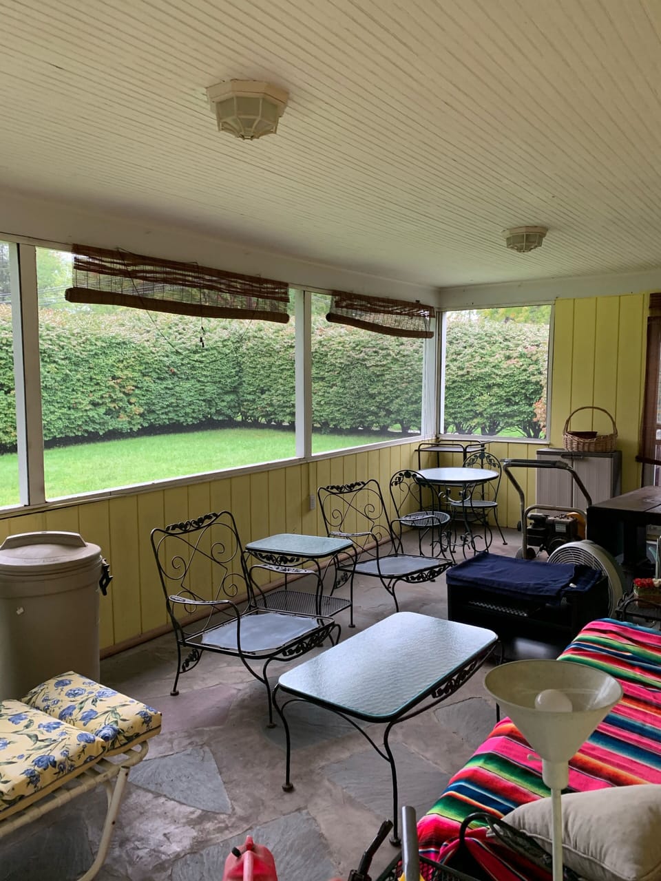Seasonal screened porch April - Sept. off family room.