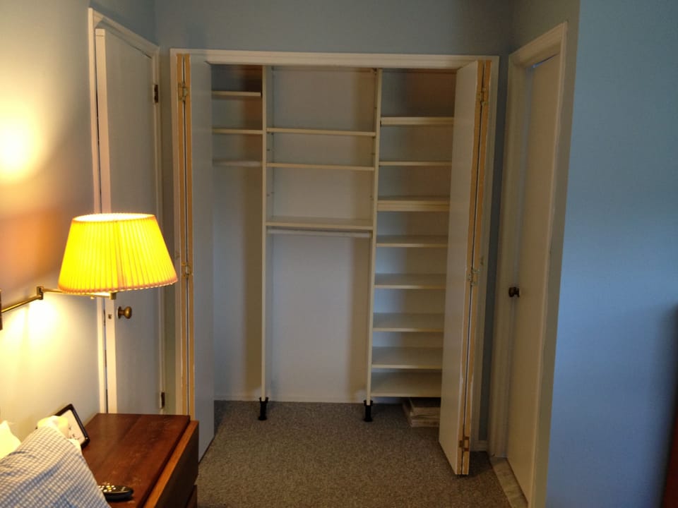 Custom California closet each bedroom has a closet like this.