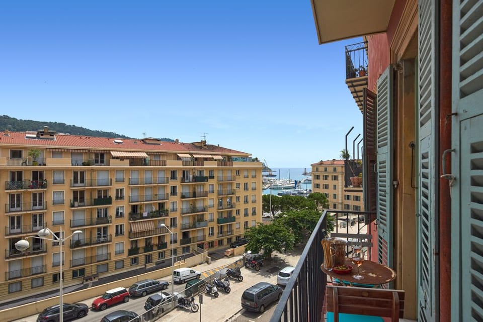 Sea view from balcony