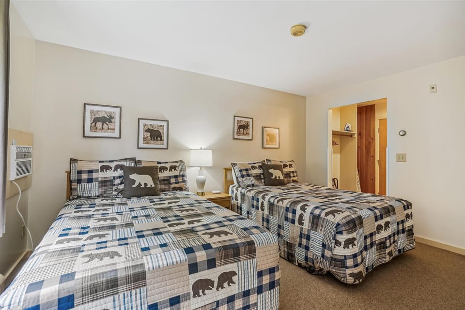 Comfortable double beds.