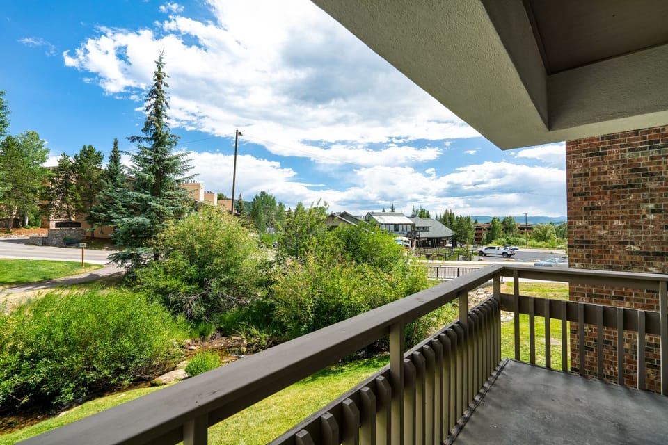 Deck View Down Valley