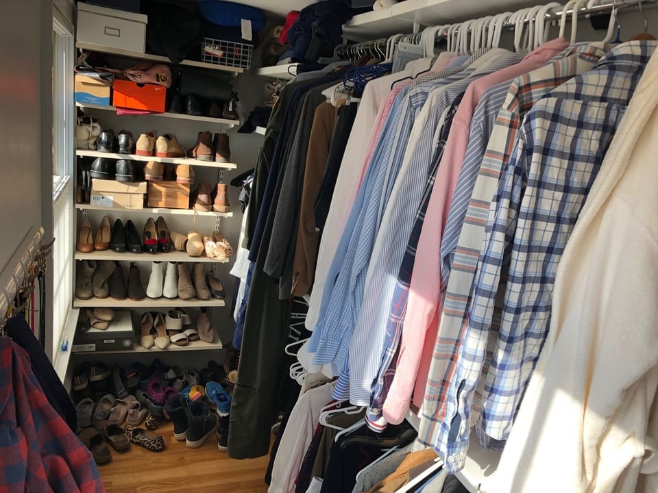 Master walk in closet