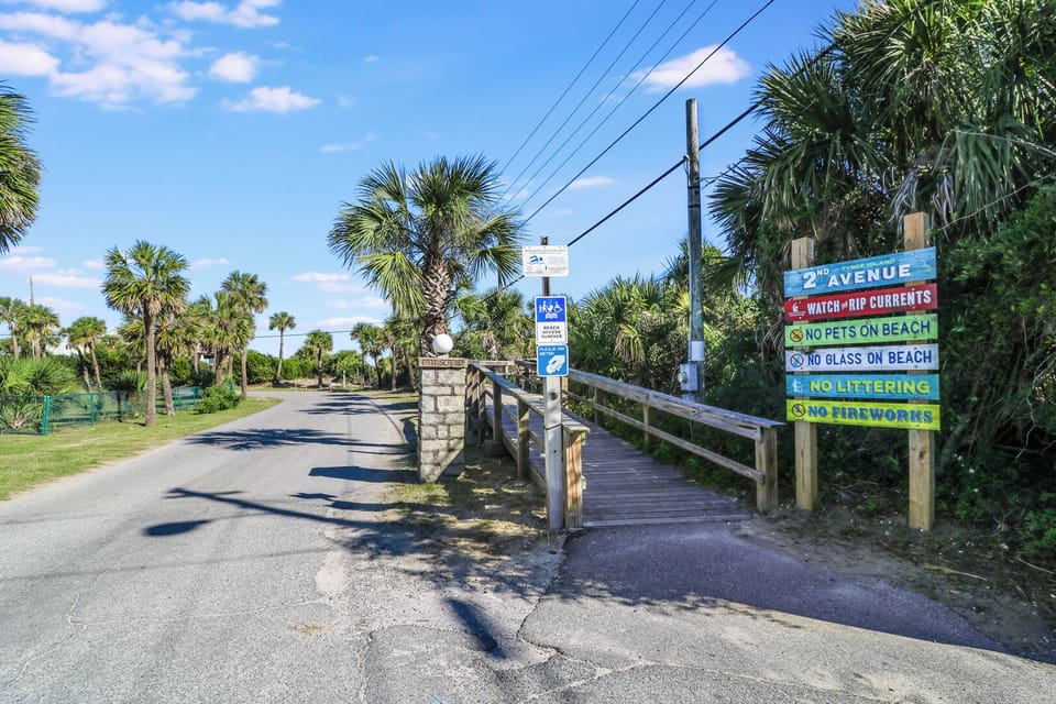 The closest walkway to the beach is located on 2nd Avenue