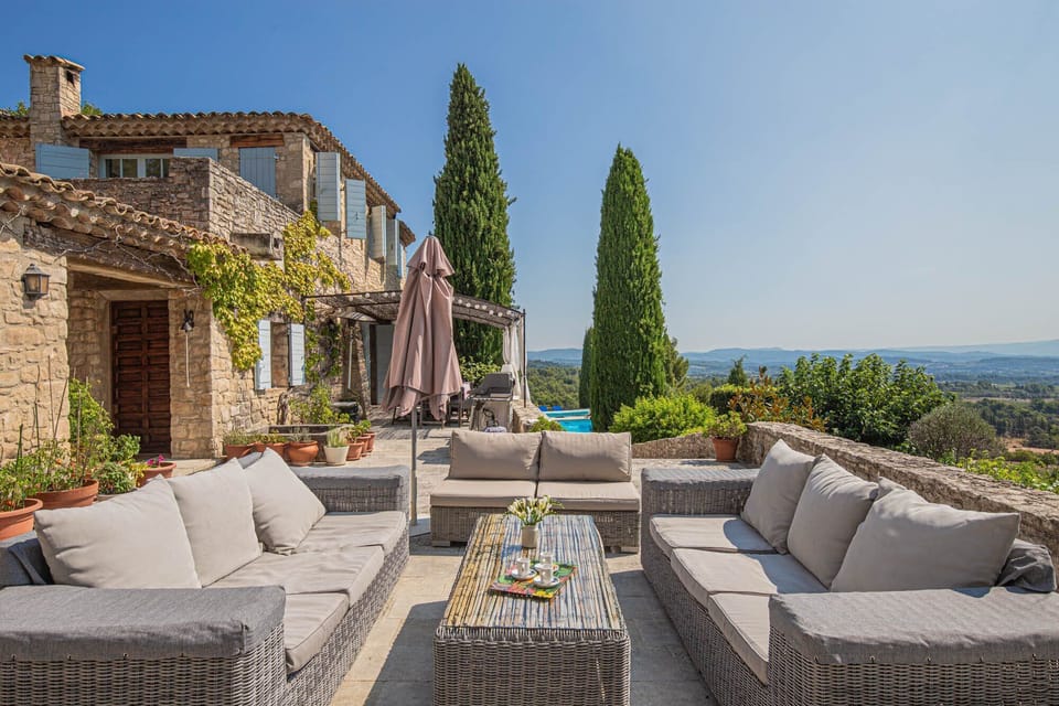 Seating area on terrace