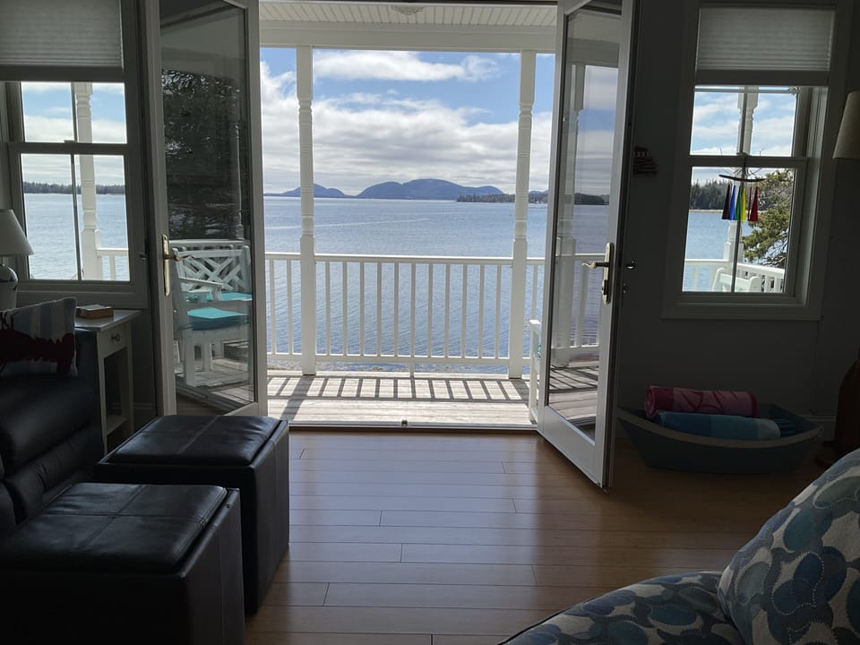 View of Cadillac Mountain from the living room 
