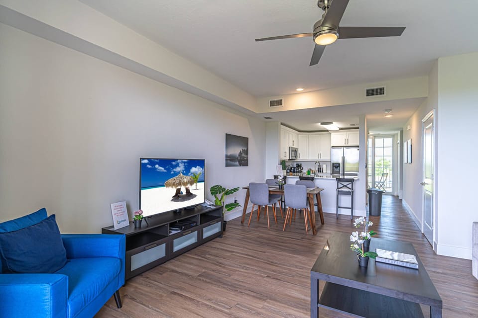 Open Floor Plan - Living Area, Dining Area and Kitchen Area