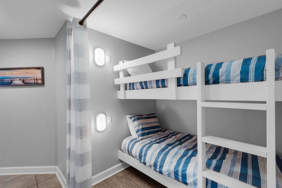Bunk beds in the hallway