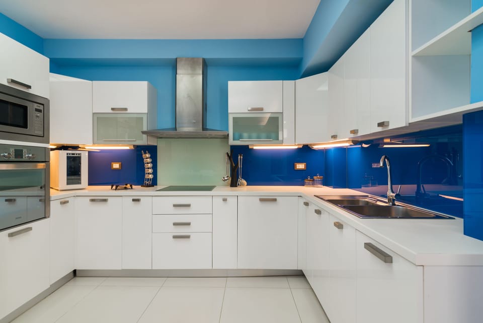 A fully equipped kitchen for culinary creations. 