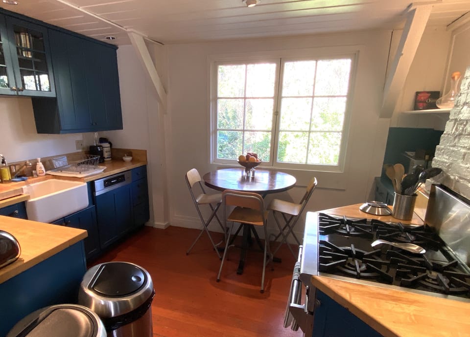 Efficient, complete kitchen with Wolf range, and every appliance you would need.