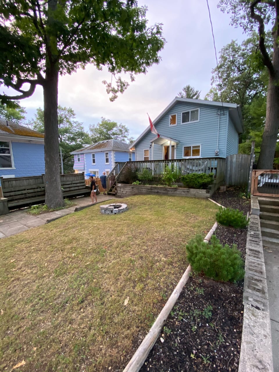 front of cottage
