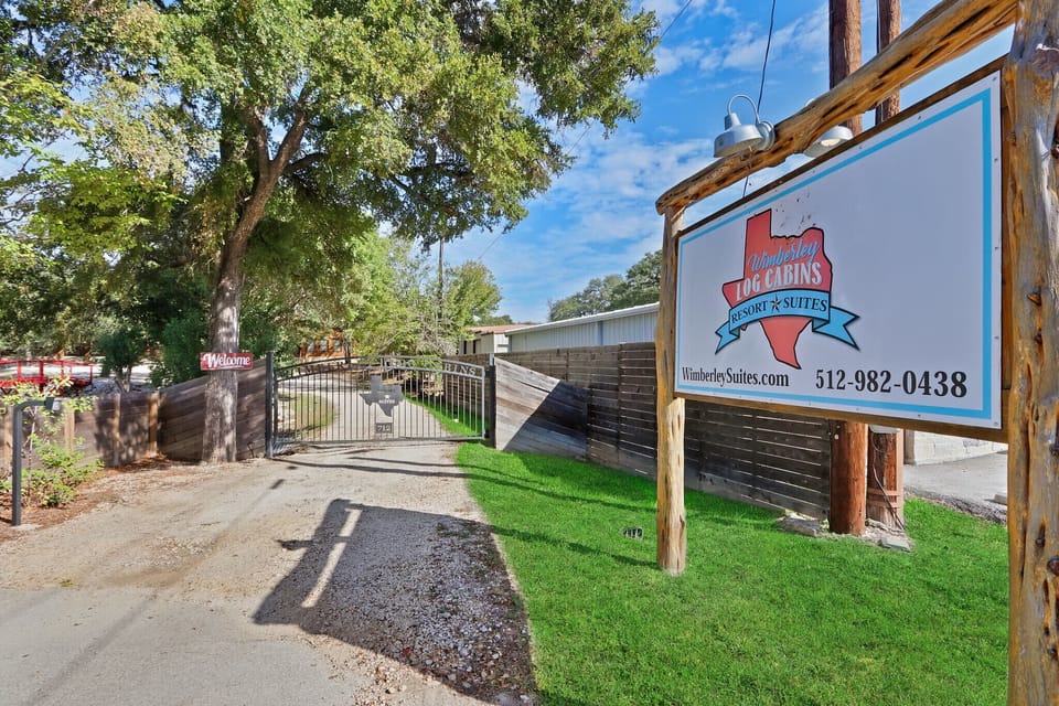Gated entrance to the property