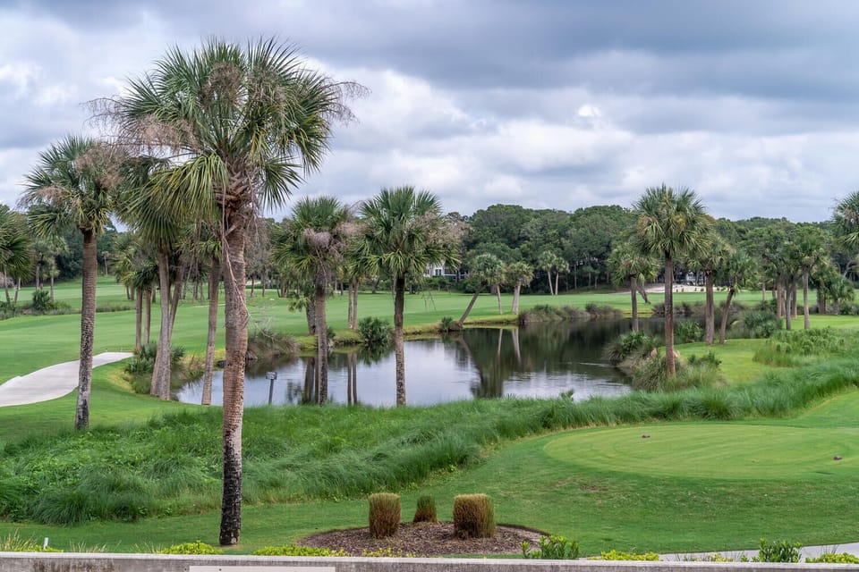 The ninth hole of Ocean Winds golf course