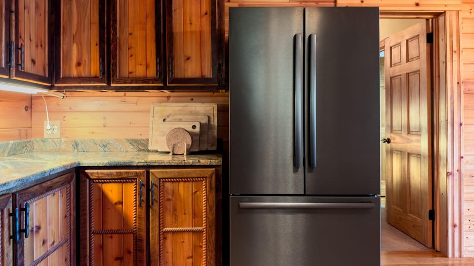 Main Level Kitchen. Bosch French Door Refrigerator with Freezer.