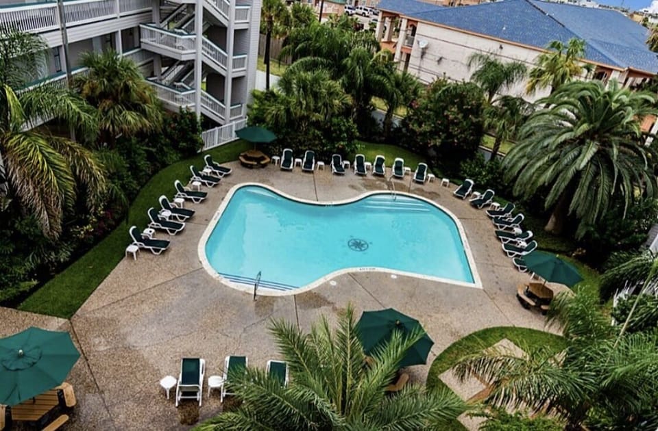 1 of 2 pools which is heated