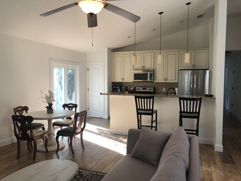 Kitchen and bar