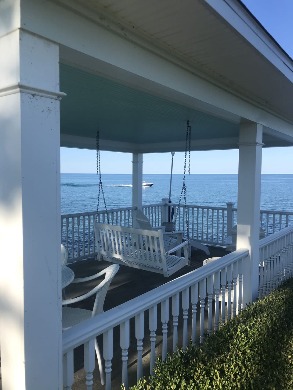 Swing - top of boathouse 
