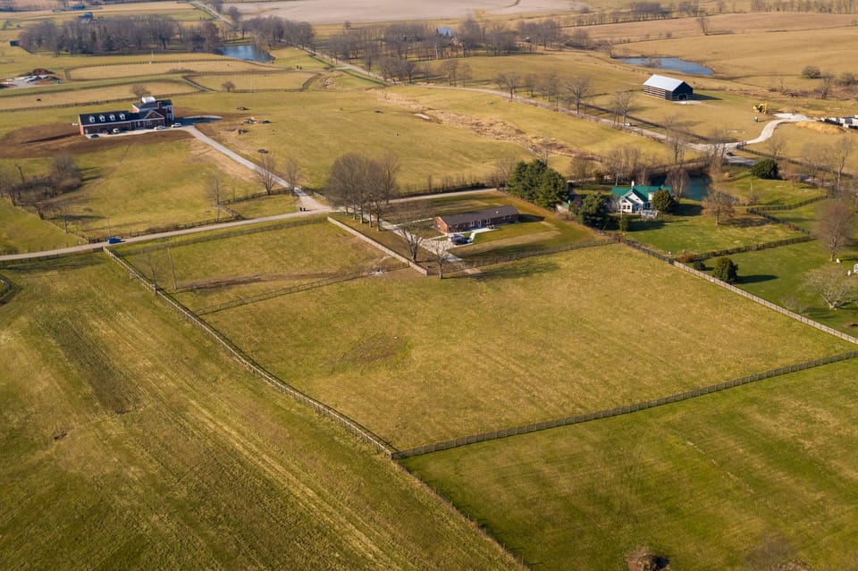 From 500 feet - two paddocks